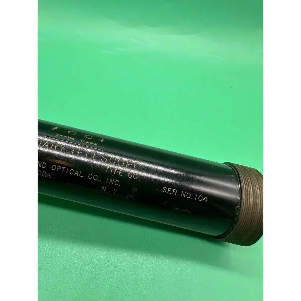 VINTAGE Optical Scope PROFESSIONAL Auxiliary TELESCOPE Farrand Type 60 LENS